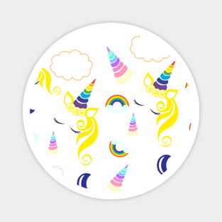 Unicorn pattern Magnet